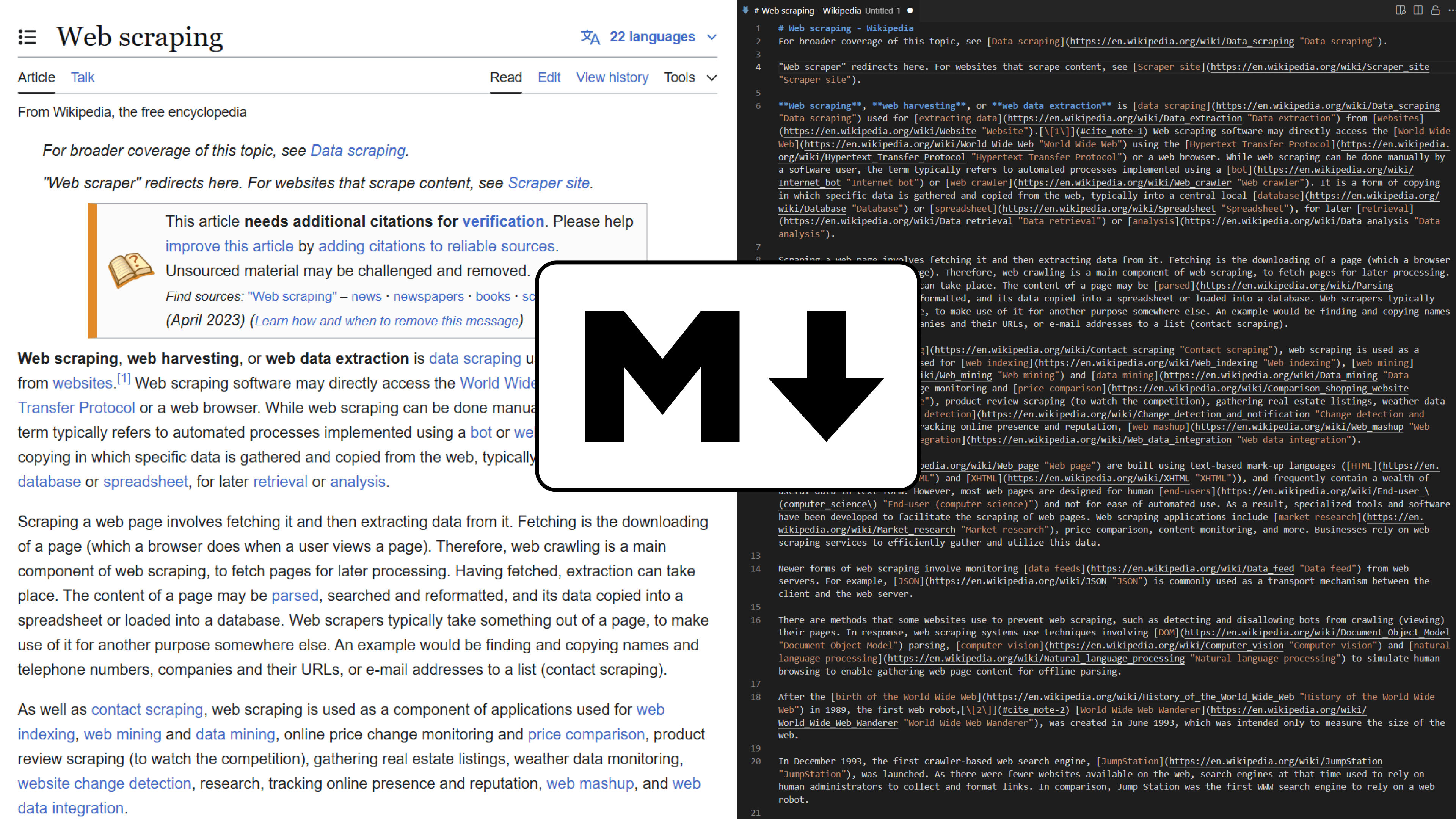 Convert Any Web Page to LLM-Ready Markdown Using Gaffa